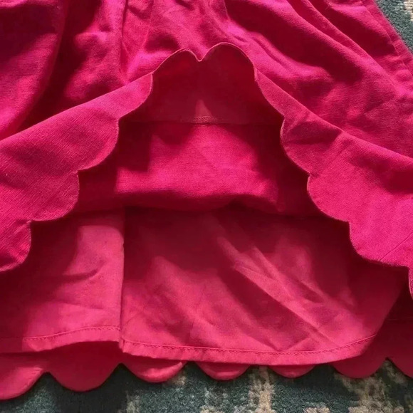 J.Crew linen cotton blend lined pocket tulip hem elastic waist skirt 4 NWOT - Picture 3 of 5